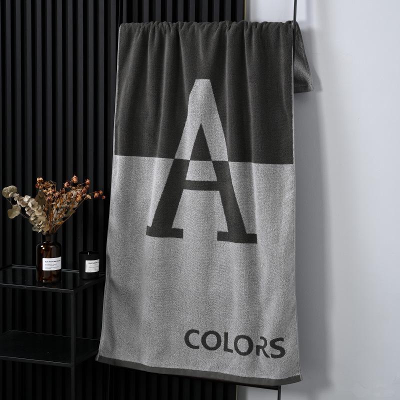 100% Cotton Thickened Quick-Dry Bath & Beach Towel - Enlarged & Premium Quality for Men