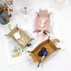 1Pc Nordic Creative Style PU Leather Cat-shape Desktop Sundries Storage Box For Living Room Bedroom Jewelry Ornaments