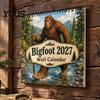 Wall Hanging Calendar Savage 2027, 12-Month Wilderness Art Planner with Spiral Unique Ape Illustration Binding, Thick Paper Themed Organizer for Home