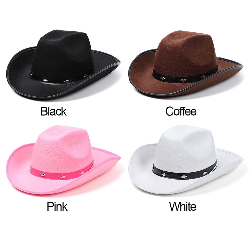 Alleskombinierbares Kostüm Erwachsene Western Cowgirl Wilder Westen Kappe Nietenbesetzter Cowboyhut