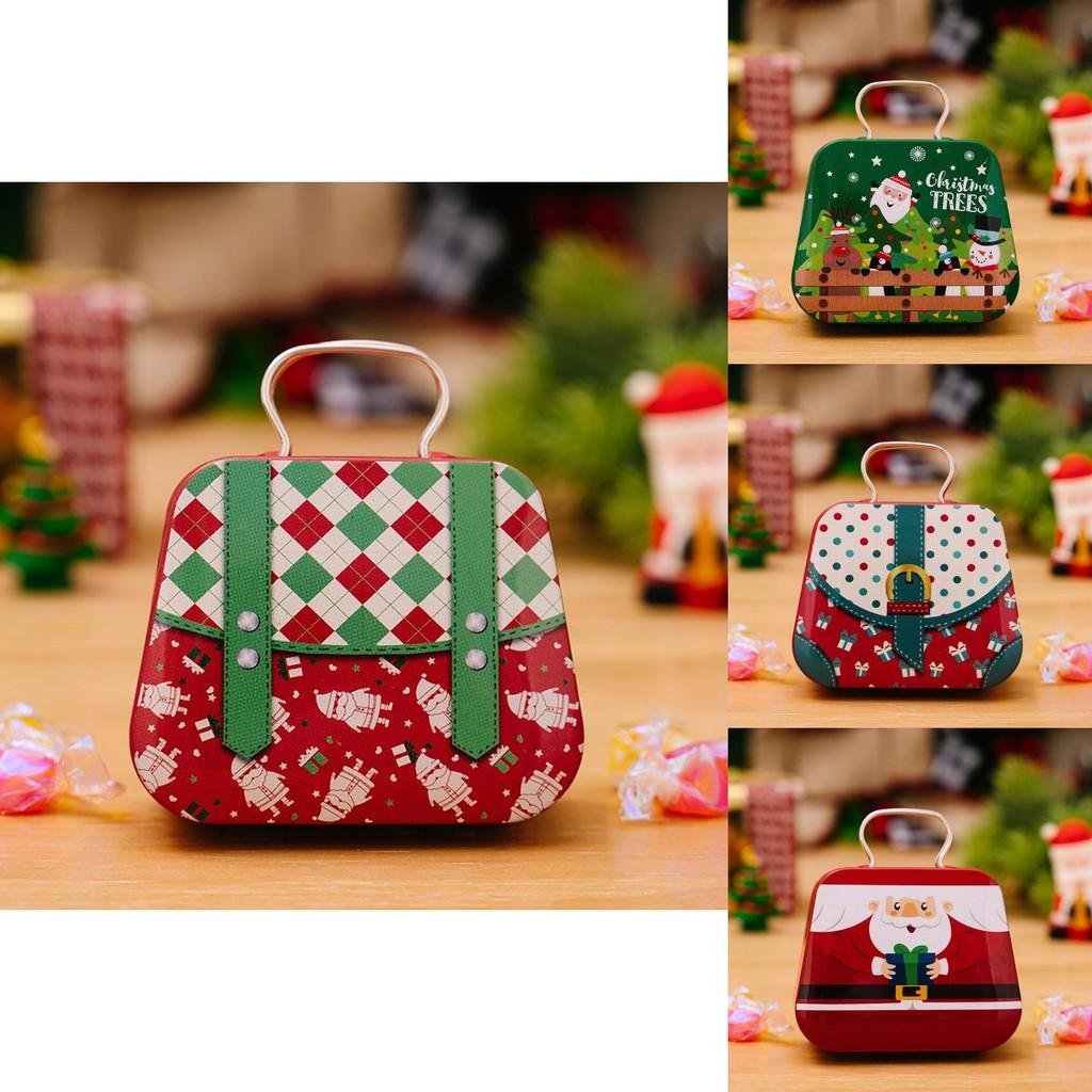 Charming Iron Christmas Mini Handheld Gift Box Ideal For Kids Holiday Treats