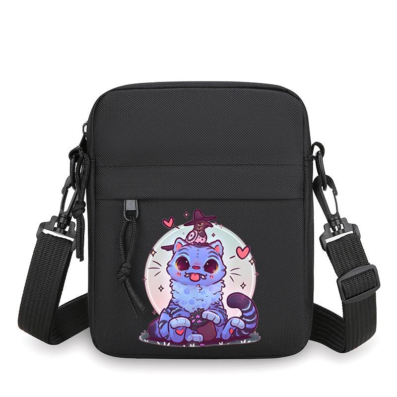 Animation Cartoon Shoulder Bag, Lightweight And Versatile Mobile Phone Bag, Simple Travel Messenger Bag