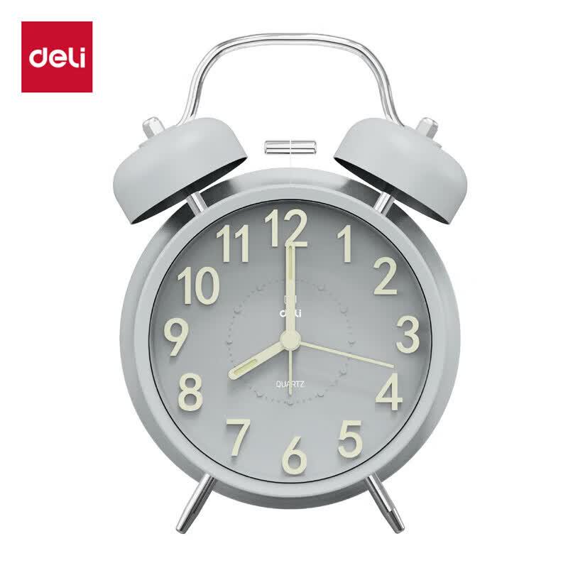 Deli 9036 Pointer Bell Alarm Clock серый