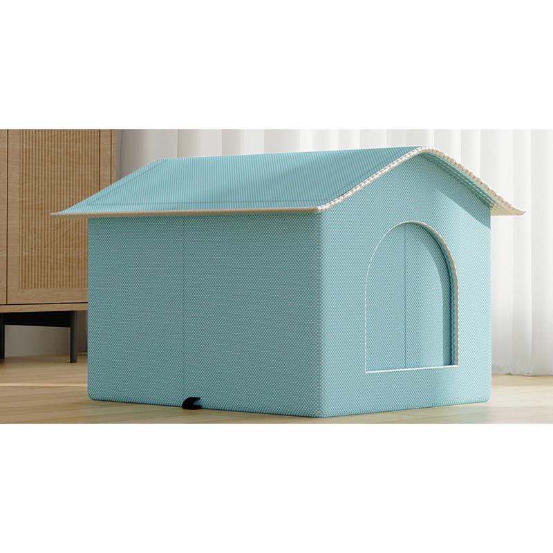 Casa rinfrescante per animali domestici con impacchi di ghiaccio, letto climatizzato chiuso per tutte le stagioni per gatti e cani di piccola taglia