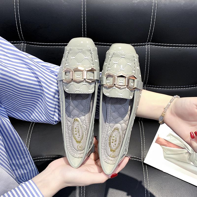 Fashion New Women Flat Shoes 2025 Casual Fashion Slip-on Ballerina Woman Flats Patent Leather Loafers Ladies Spring Autumn Lady Footwear