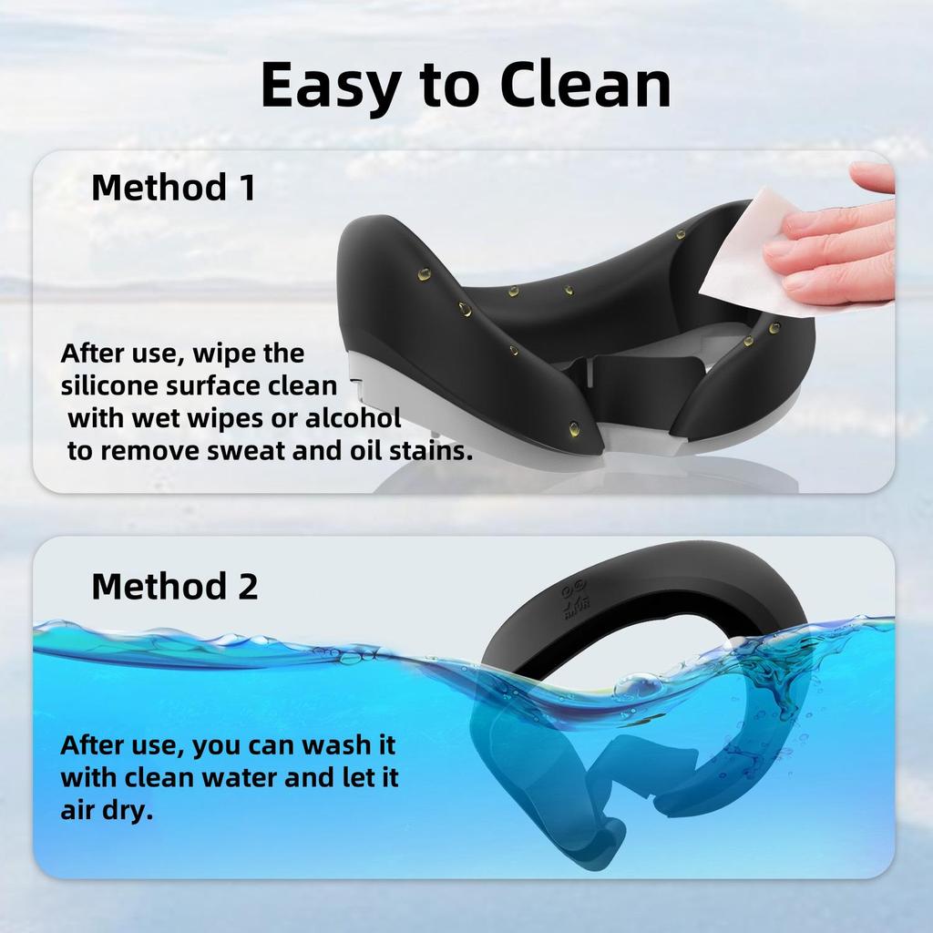 Silicone Face Cover VR Accessories - Compatible with PICO 4 and PICO 4 Ultra, Protective Face Cover Fits Comfortably, Waterproof