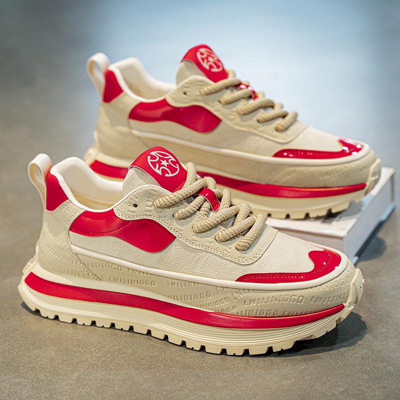 39-44 Men's Fashion Trend Thick Soled Height Increasing Sports and Leisure Shoes Forrest Gump Shoes Running Shoes