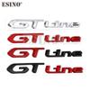 Auto Styling GT Line 3D Metall Zinklegierung Emblem Auto Plakette Karosserie Kotflügel Klebe-Emblem für Peugeot GT RCZ 308 508 3008 5008