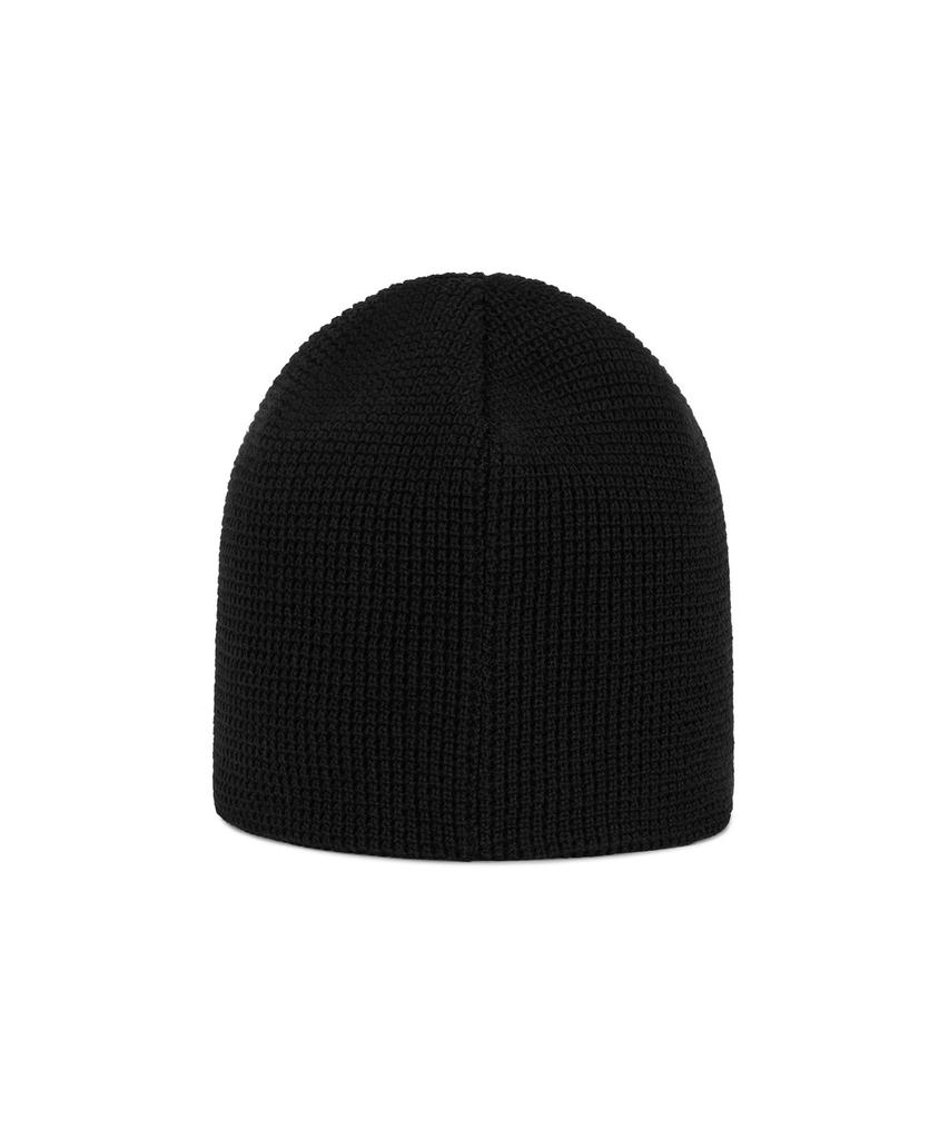 Bajal Leaf Vz Logo Waffle Beanie Black