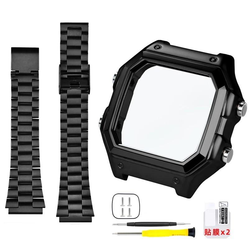 Pro Casio 3299 AE-1200 AE-1200WH AE1300 Modifikované pouzdro hodinek z nerezové oceli 304 AE1200 Celokovové pouzdro Ocelový řemínek