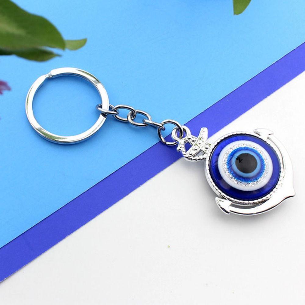 

Стеклянная бусина Lucky Eye брелок подвеска для автомобиля Blue Eye Lucky Eye подвеска DIY безделушки Rudder