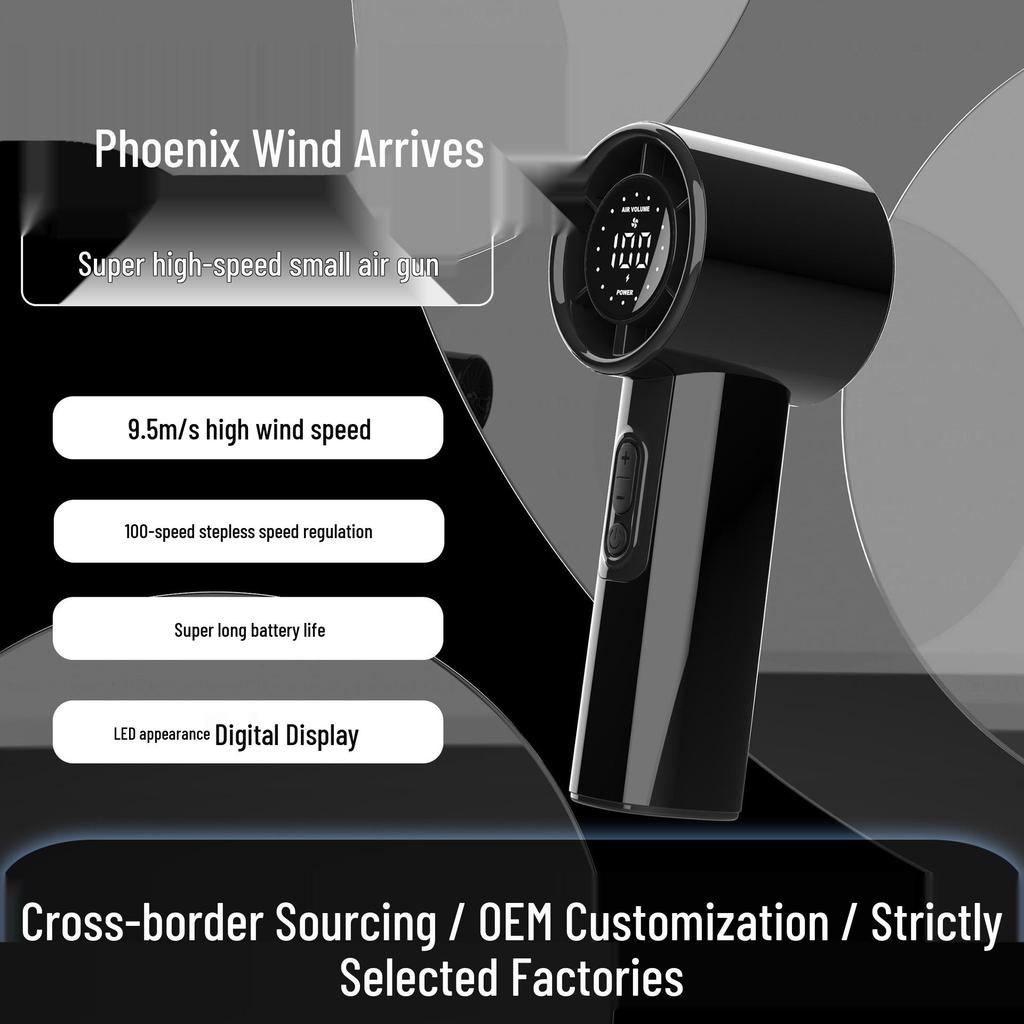 High-Speed Energy-Saving Mini Air Cannon: Powerful Handheld Fan for Personal Cooling