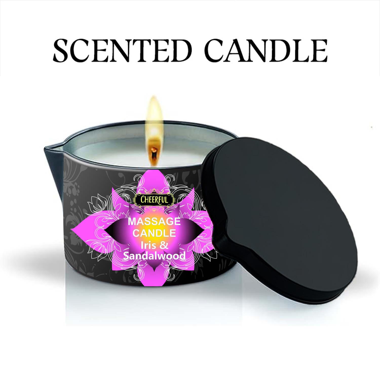 

1pcs Massage essential oil candle Scented Candle, creative anti-scalding iron can candle,A Perfect Gift For Family And Friend