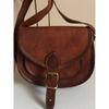 Women's Natural Leather Bag Goat Crossbody Genuine Handmade Shoulder