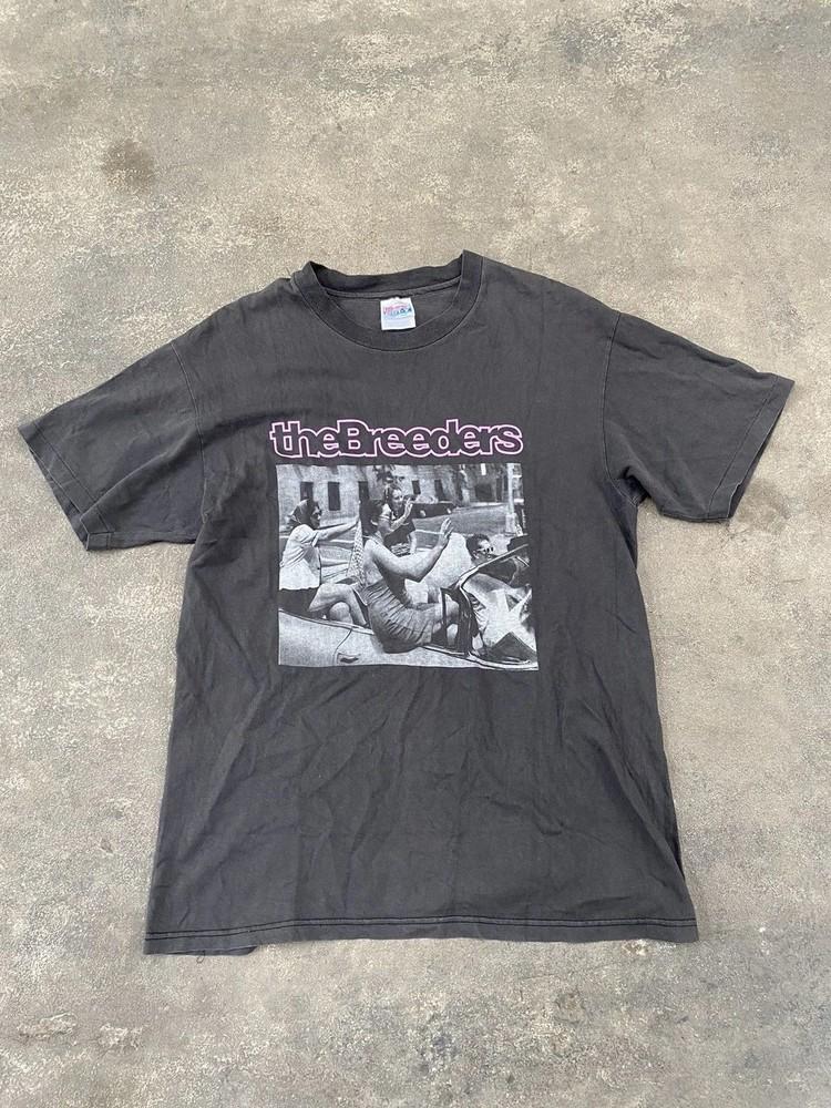 90’s The Breeders Band Tshirt Rare design basic black Men Women S5XL Unisex T-Shirt XXXL