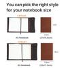 Dropship Handmade Vegetable Tanned Leather A5 Journal Cover With Flap Design Notebook Wallet Customazible Book Sleeve Pouch