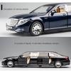 1/32 Toy Car Benz Maybach S650 Extended Edition Metal Toy Alloy Car Diecasts & Toy Vehicles Car Model Light Sound Toys for Children