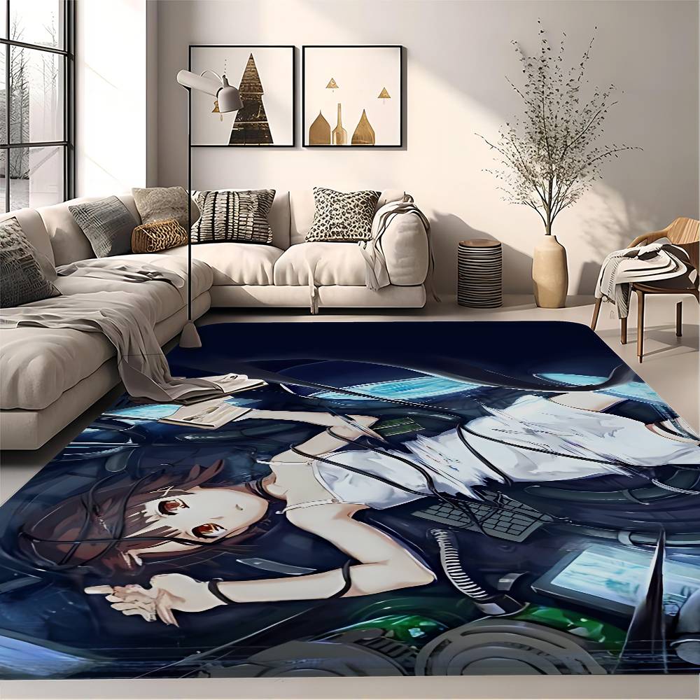 Serial Experiments Lain Floor Mat Retro Multiple Choice Living Room Kitchen Rug Non Slip Modern Home Decor