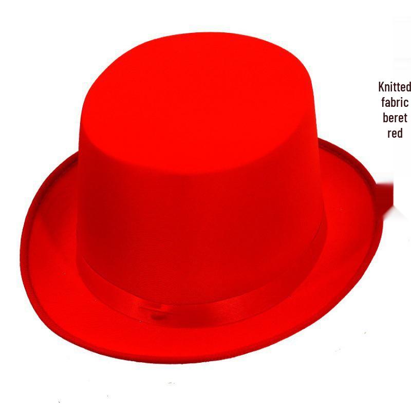 Elegant Green & Black Top Hat with Gold Powder for Adults & Kids, Unisex Magician & Jazz Style.