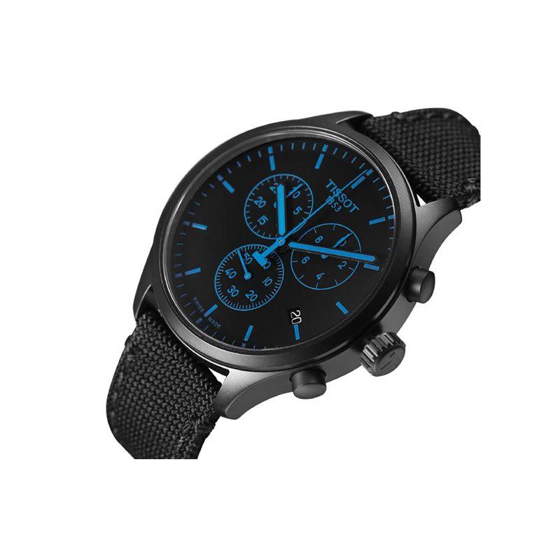 Tissot Speedmaster Series Quartz Movement Multifunction Chronograph Watch 45Mm Black Dial Stainless Steel Case Rubber Strap T116.617.37.051.00