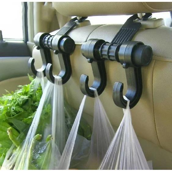 

2Pcs Universal Car Seat Back Storage Hook Sundries Hanger Bag Holder Multifunction Car Hooks Vehicle Storage Organizer 2pcs