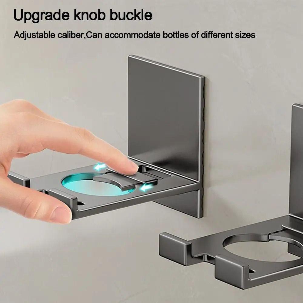 2pcs Aluminum Shower Gel Bottle Hanger 2pcs Bottle Hanger Stand Shower Use