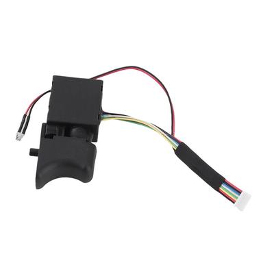 Verstellbarer Geschwindigkeits-Elektrobohrer-Schalter CW/CCW Druckknopf-Geschwindigkeitsregler mit Licht 8-Pin Elektroschrauber