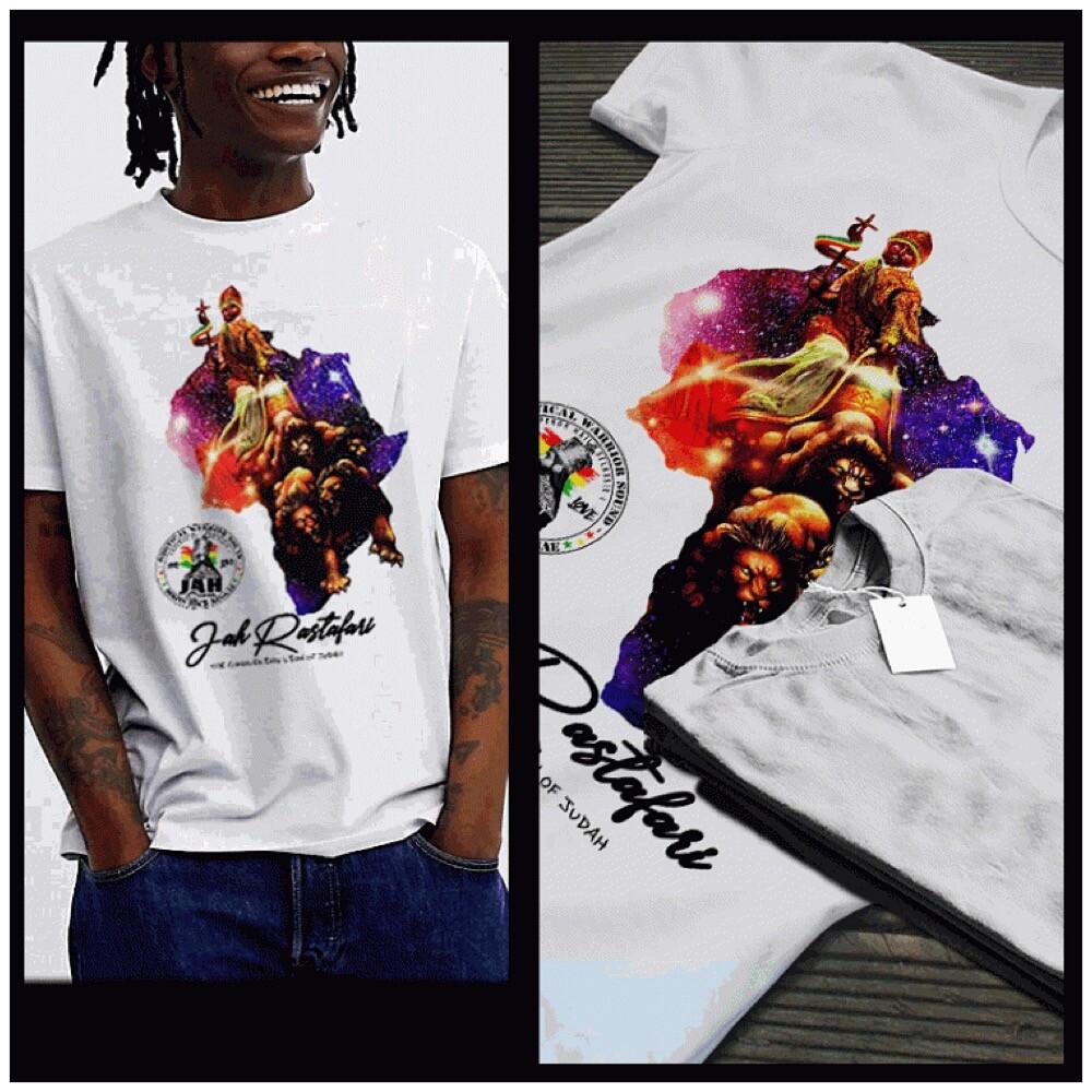 Регги Дабплейт Хайле Селасси лев Ямайский Растаман корневик Даб футболка Унисекс футболка S
