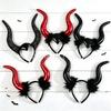 Halloween Sleepy Spell Maleficent Horn Headband, Big Devil Horn Headband, Witch, Diablo