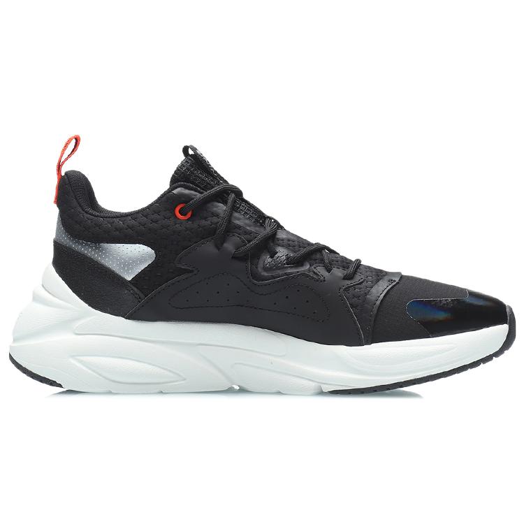 Li Ning Spark Casual Shoes Unisex Mid Top Black/Silver AGLR015-3