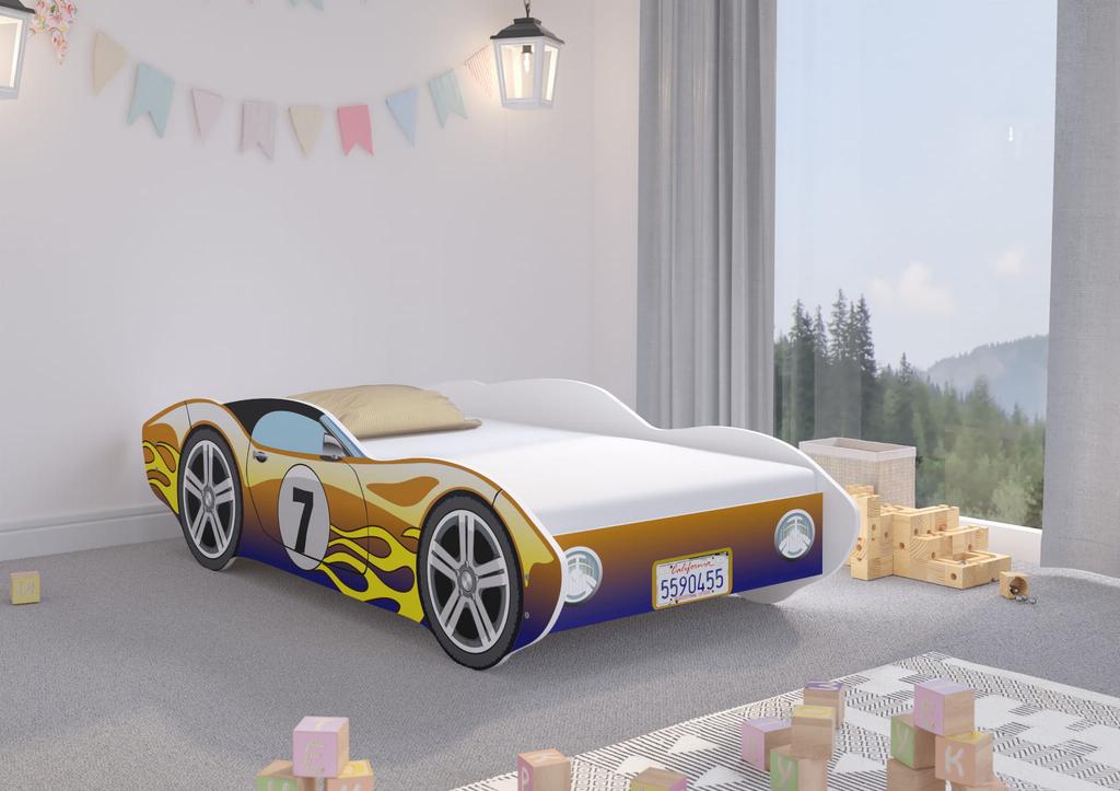Children's Bed Car CORVETTA 140x70 KAMELEON