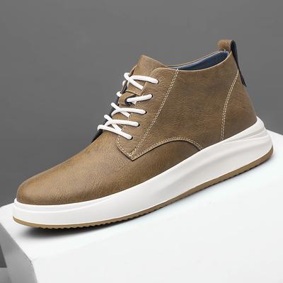 Fashion Winter Hot Selling Men's High Top Shoes Thick Soled Wear-resistant Outdoor Workwear Shoes Office Commuting Men's Business Boots