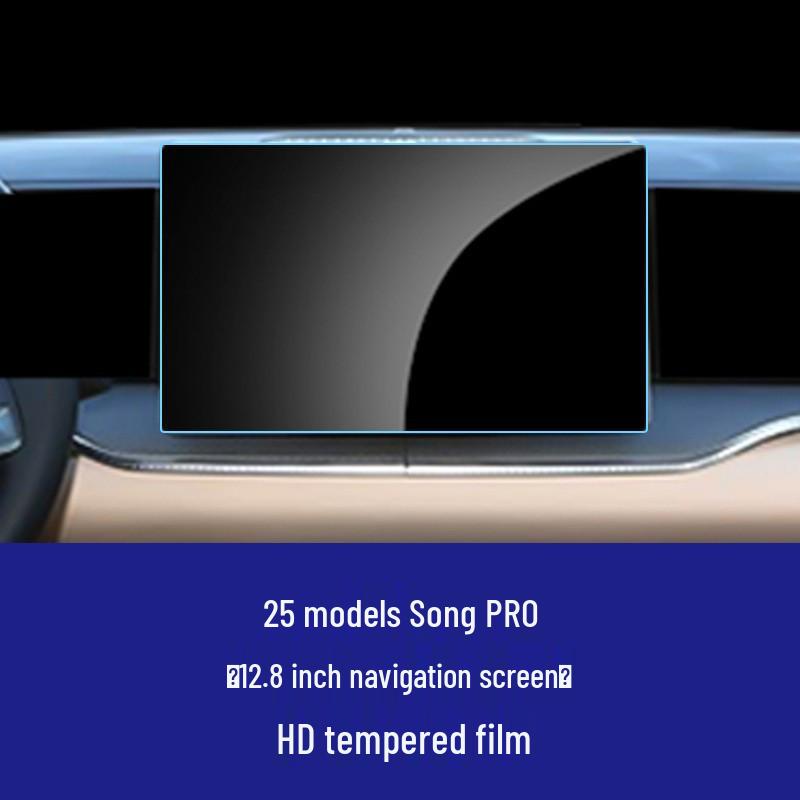 “24-26 BYD Song Pro L-DMI Navigation Screen Protector: Tempered Glass Film for Instrument & Central Control”
