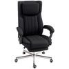 Office Chair Swivel Seat Reclining Backrest Adjustable Height 65 X 61 X 105-113 Cm Black