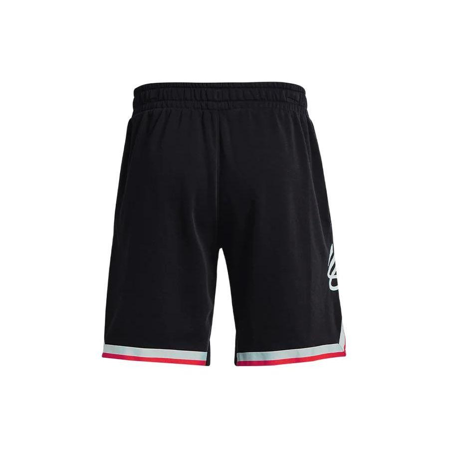 Under Armour Fleece Color Block Elastic Waist Casual Shorts Men Shorts Black 1374302-001