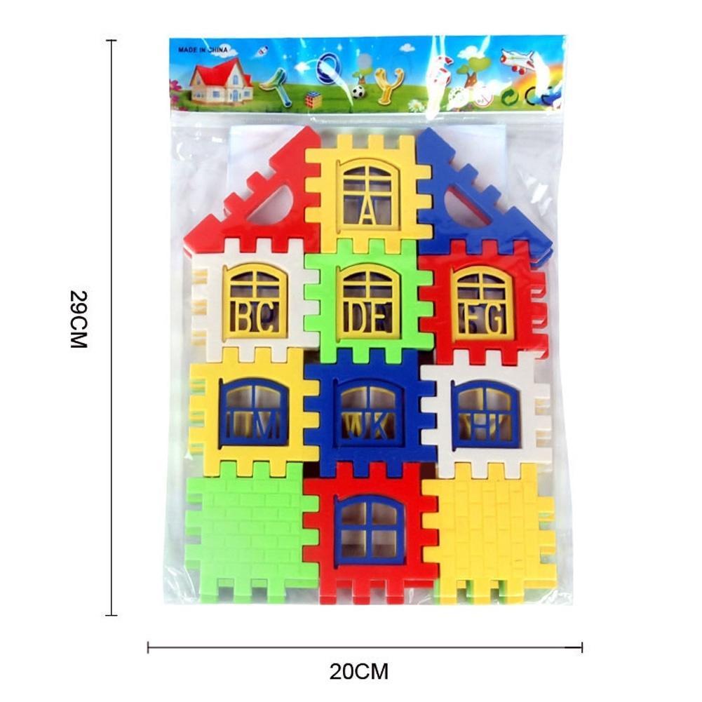 Baby Kid House Building Blocks Construction Toy Plastic Magnetic Blocks Kids Toys