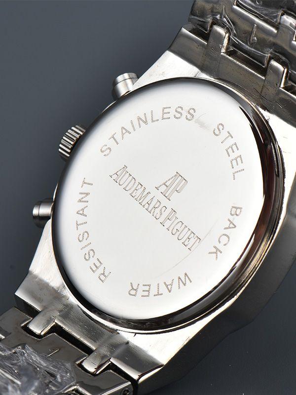 Herren Luxusuhr Mode Metallarmbanduhr mit Kristallverzierungen