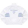 FILA Fusion 2023 French Style Autumn New Short Stand Collar Fashion Casual Jacket Women tops Standard-White T11W333501F-WT