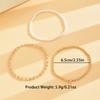 Simple Trendy Simulated Pearl Rice Beads Anklets For Women Gold Color Foot Chain Ankle Bracelet Beach Jewelry Summer Accessories