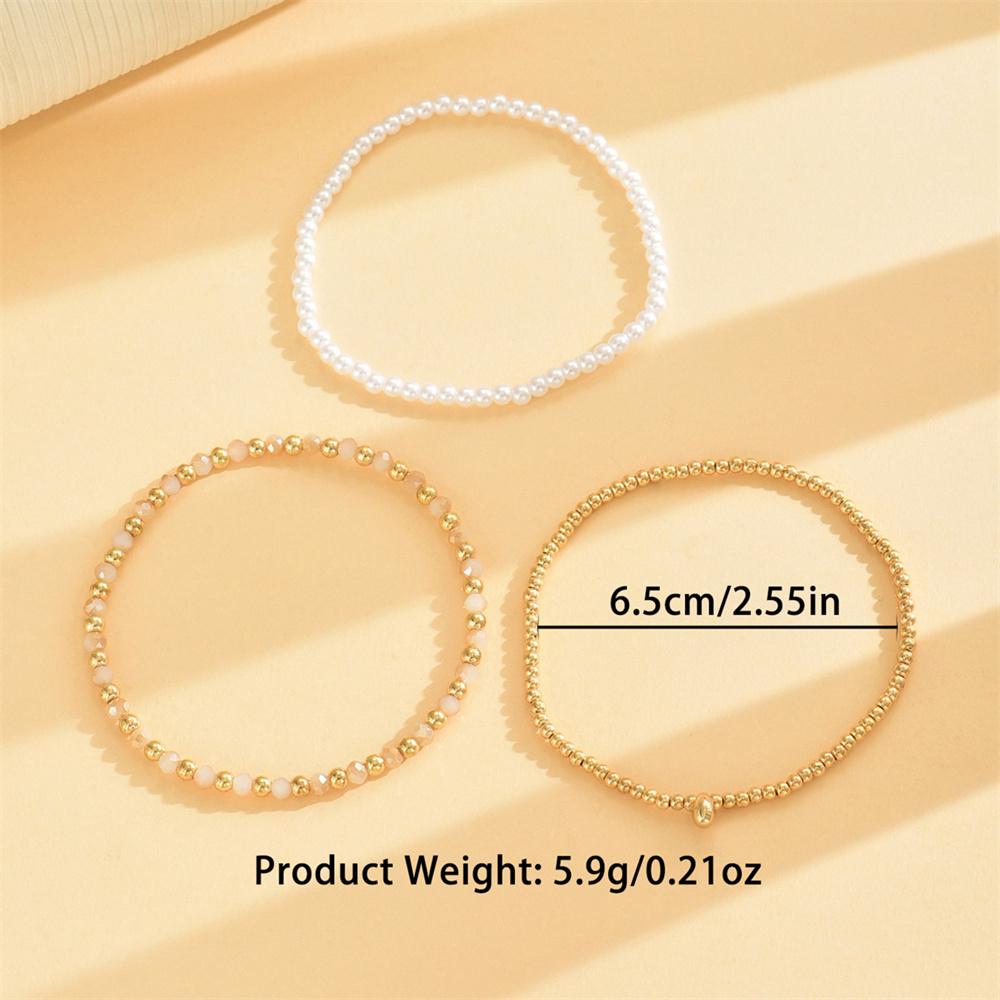 Simple Trendy Simulated Pearl Rice Beads Anklets For Women Gold Color Foot Chain Ankle Bracelet Beach Jewelry Summer Accessories