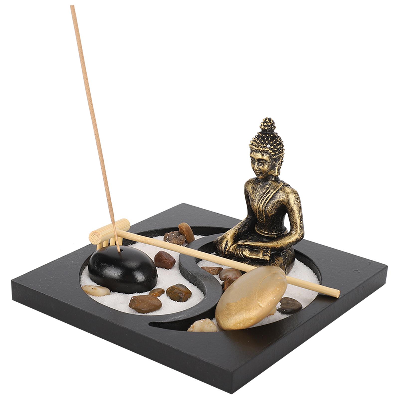 

Поднос с песком в стиле дзен-будды, инновационное украшение для гостиной из смолы, ремесло 1906 г.