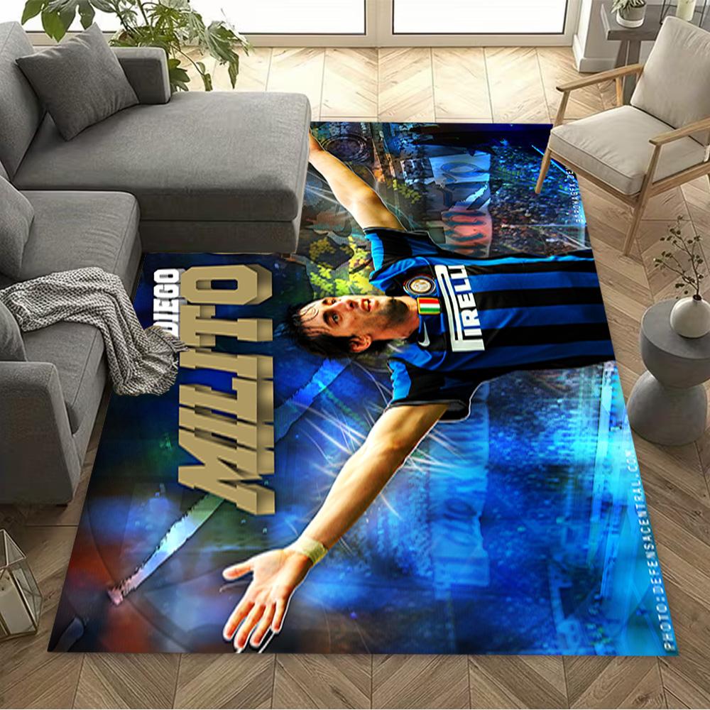 Diego Milito Inter Milan Floor Mat Design for Decorate Room Game Room Hallway Outdoor Antislip Carpet Decorate Offices
