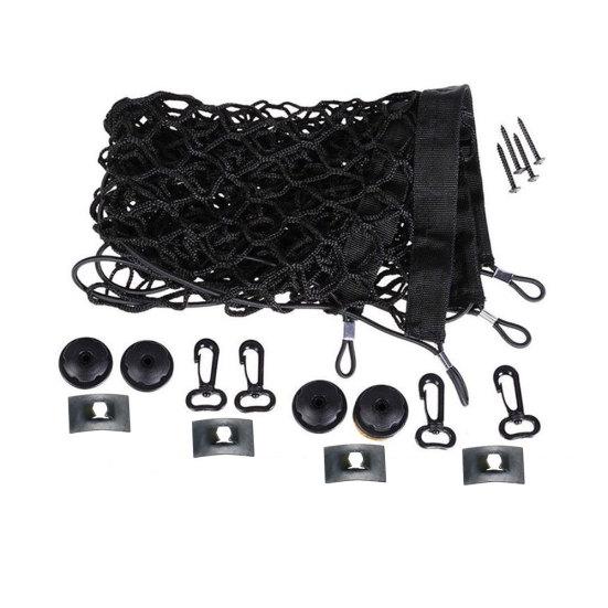 

Автомобильный внедорожник, задний багажник, пол багажника, эластичная сетка для хранения багажа, фиксированный набор чёрный