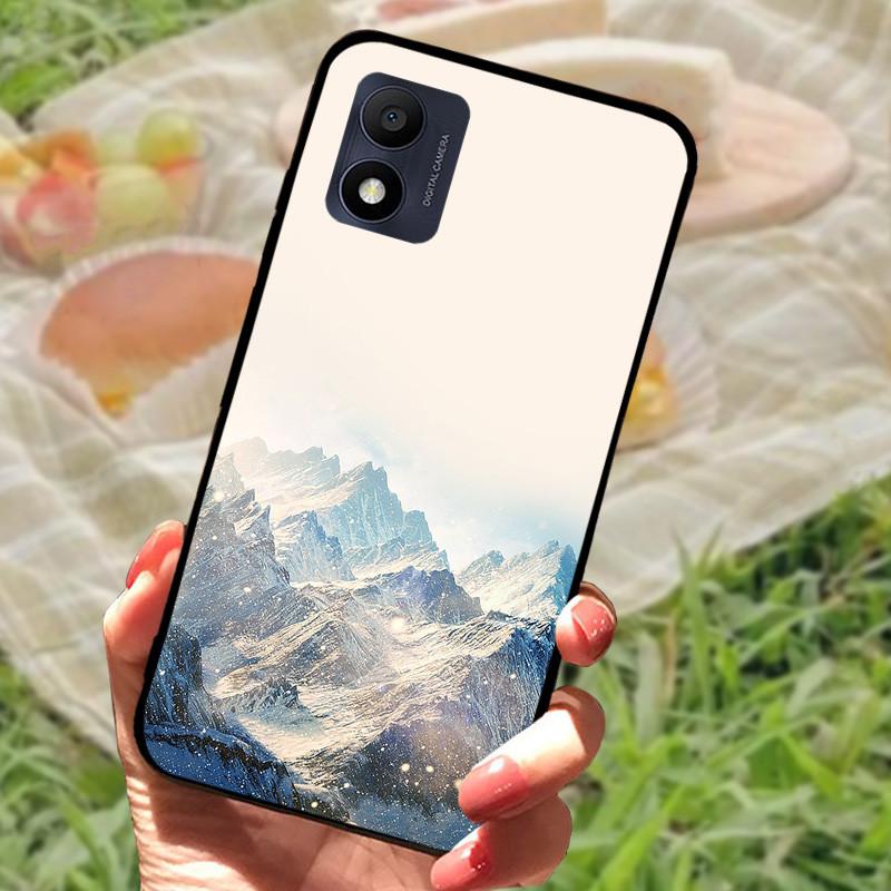 Etui do Alcatel 1B 2022 5031D 5031G Czarne Etui Silikonowe Miękkie TPU Pokrowiec na Telefon Fundas Case Dla Alcatel 1B 2022 5.5" Etui z Zderzakiem