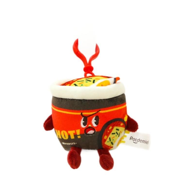 Cute Realistic Turkey Instant Noodle Plush Keychain Adorable Food Charm Accessory