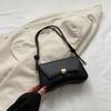 Simple Vintage Style Crossbody Bag Lightweight PU Leather Lady's Handbag Waterproof Solid Color Flap Satchels Holiday Gifts