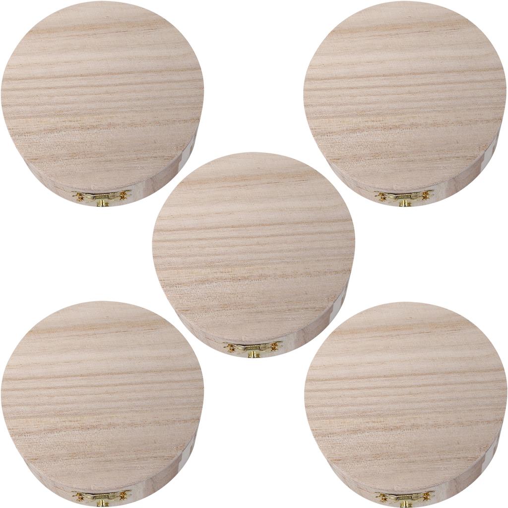 Jewelry Storage Box Wood Plain Candy Case Ring Organizer Crafts Case Exquisite Simple Soap Packaging Wooden Boxes High Quality