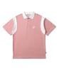Sseochi410 Varsity Polo Shirt Pink