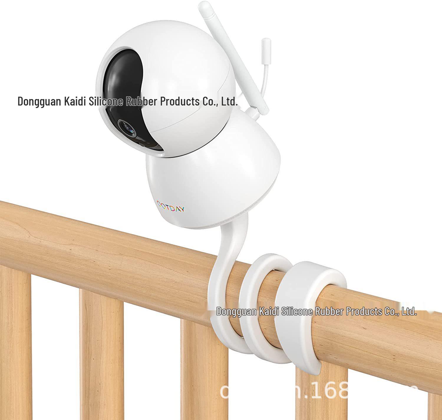 Flexible Silicone Baby Monitor Camera Mount Bracket Blue