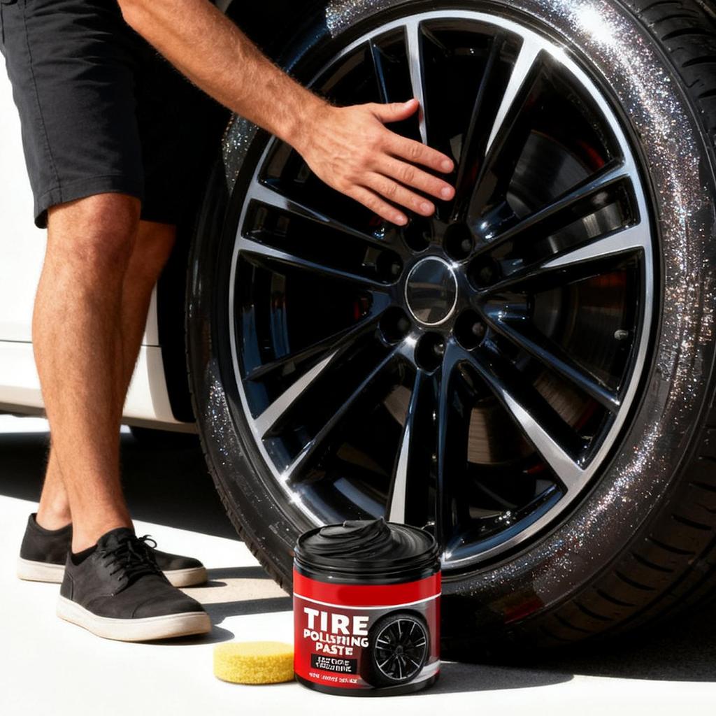 Car Wheel Shine Auto Tire Cleaning Polishing Product Car Tyre Dressing Paste For Trucks Sedans RVs SUVs Collectors Dealers Shops